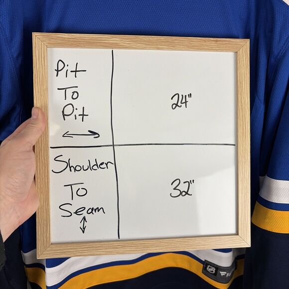 St Louis Blues NHL Fanatics Breakaway Home Jersey Blue Size Large NWT - Picture 7 of 7